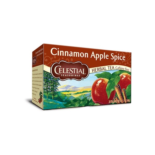 Celestial Seasonings Cinnamon Apple Spice Herbal Tea – 20 tea bags