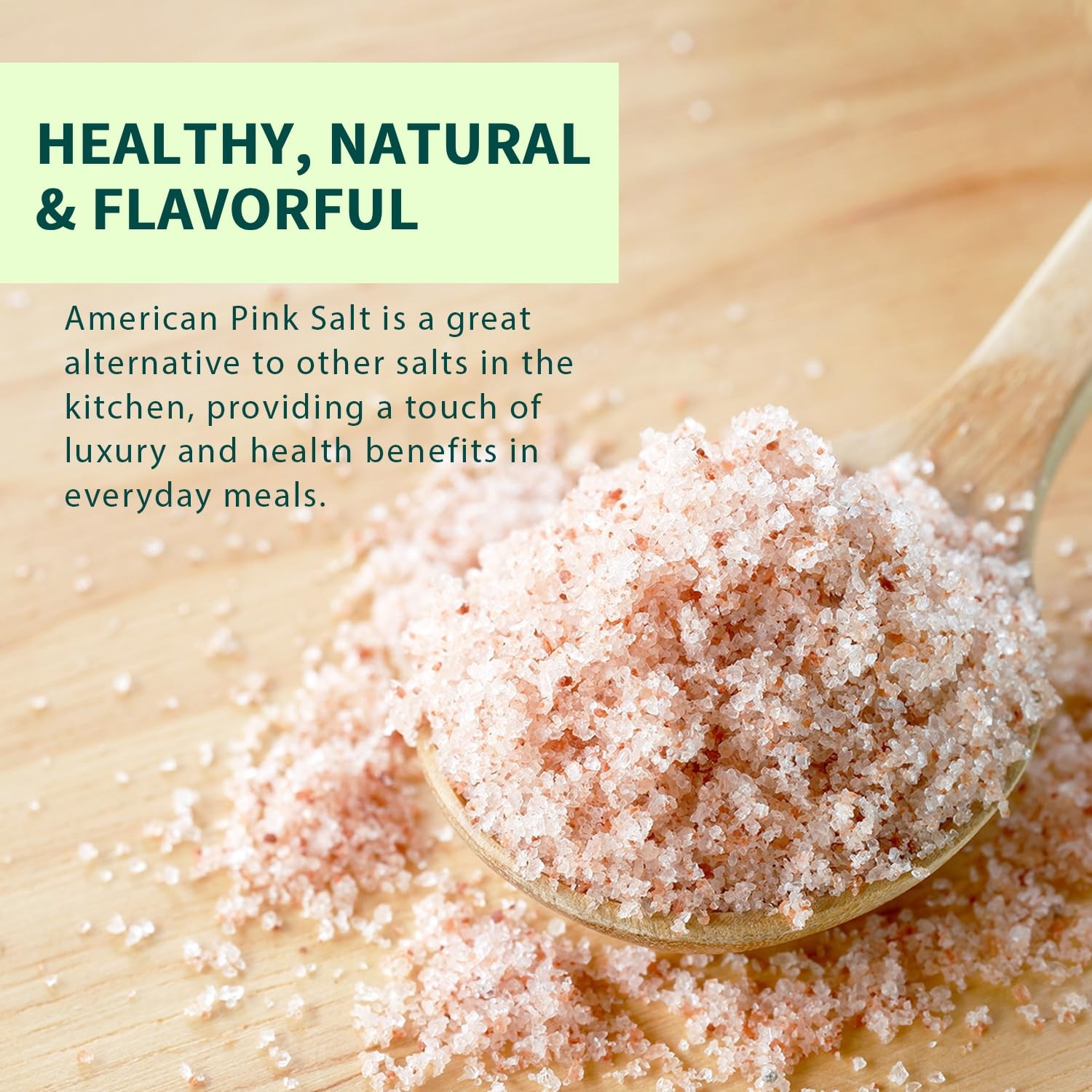 American Pink Salt, Fine Grain, 16oz (453g), Sea Salt, Curing Salt