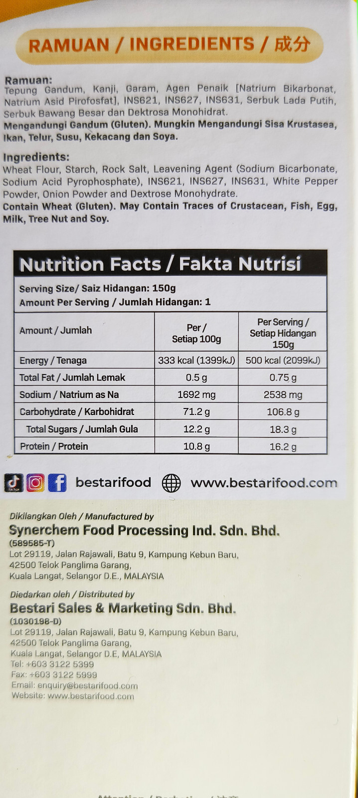 Crispy Frying Flour Mix (Bestari Multipurpose Crispy Frying Mix)