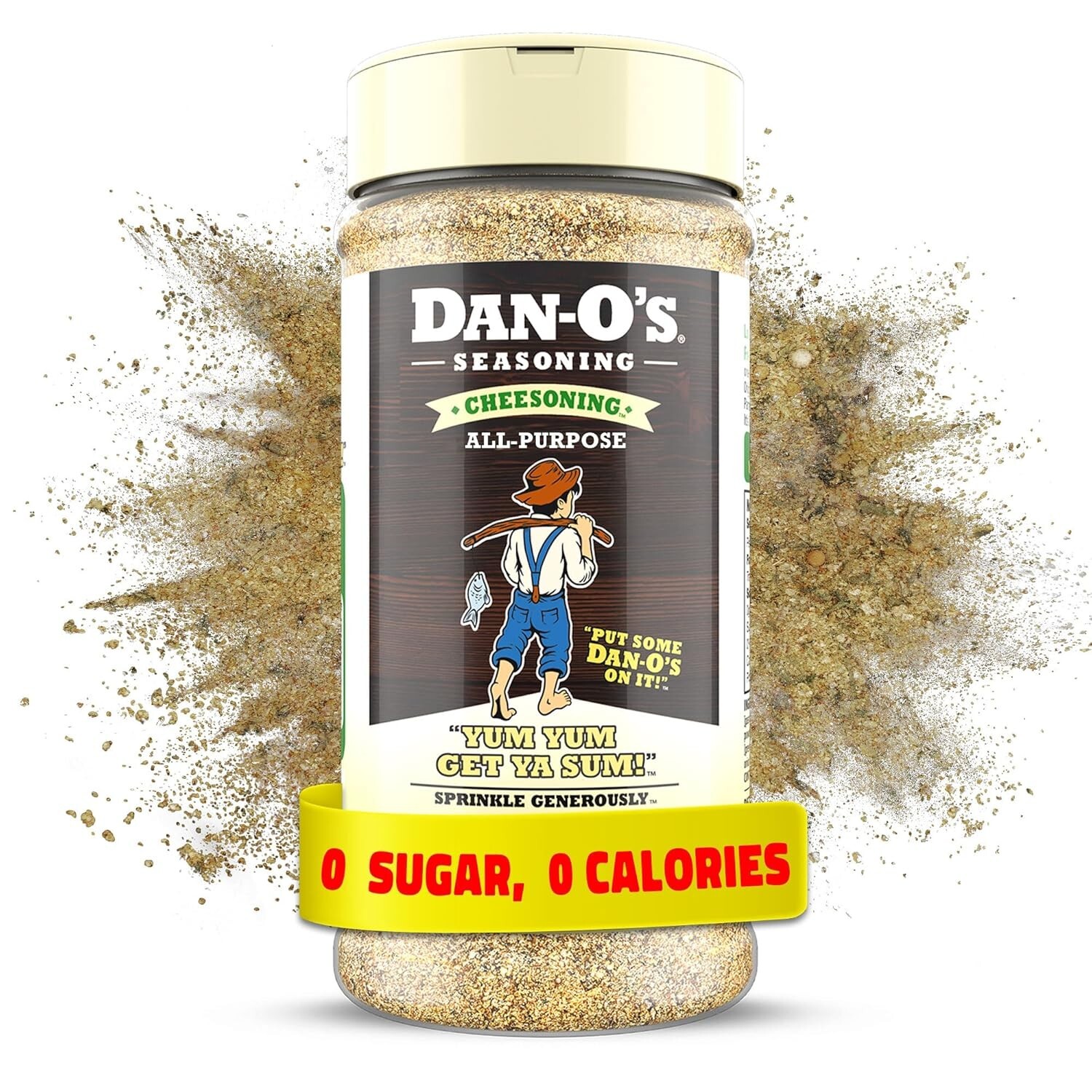 Dan-O’s Cheesoning All Purpose Seasoning 7.6 oz | Sugar-Free, Zero Calorie