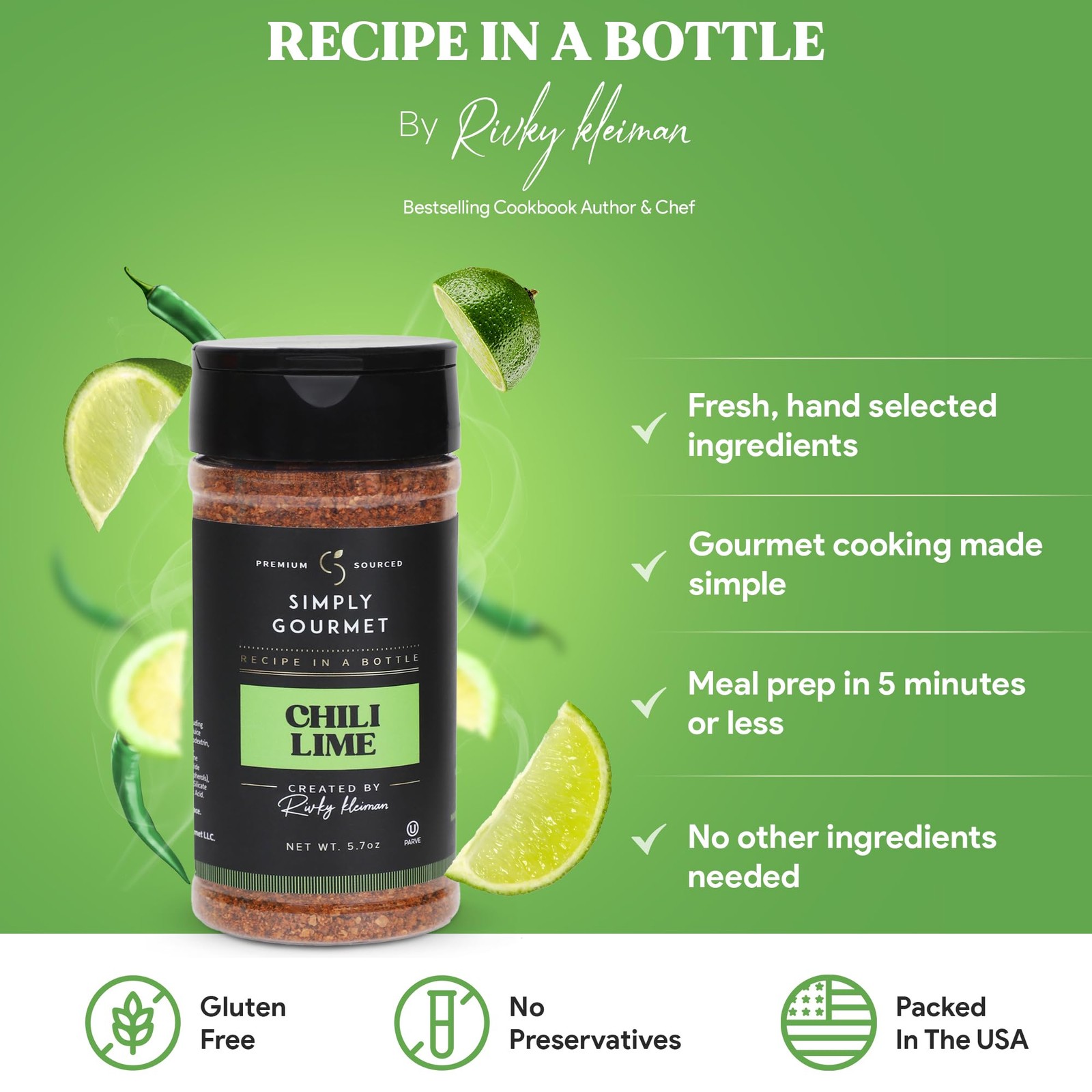 Chili Lime Seasoning “” – Premium Gourmet Chili‑Lime Spice Blend w/Citrus Kic…