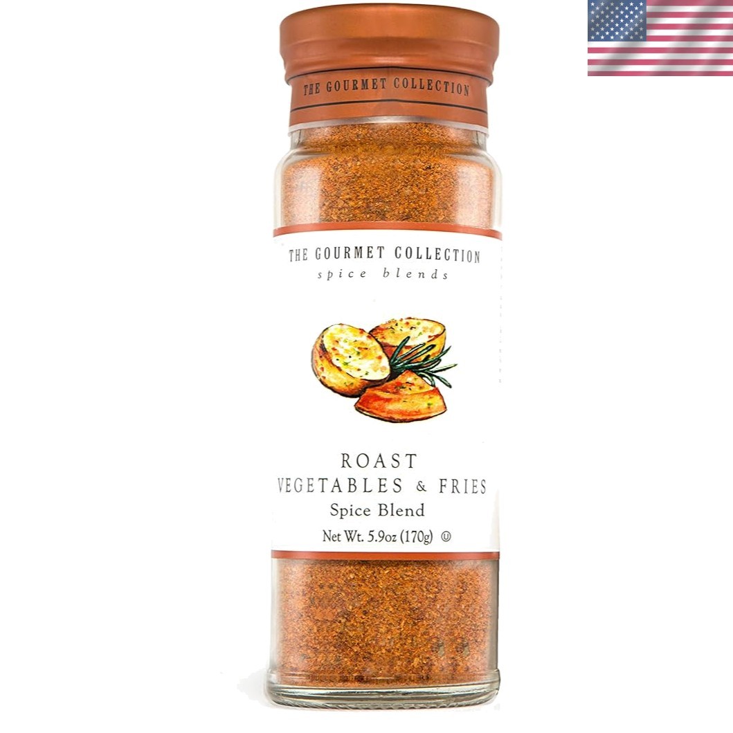 Low-Salt Vegetable Spice Blend in 6.5 Oz Glass Jar for Gourmet Cooking