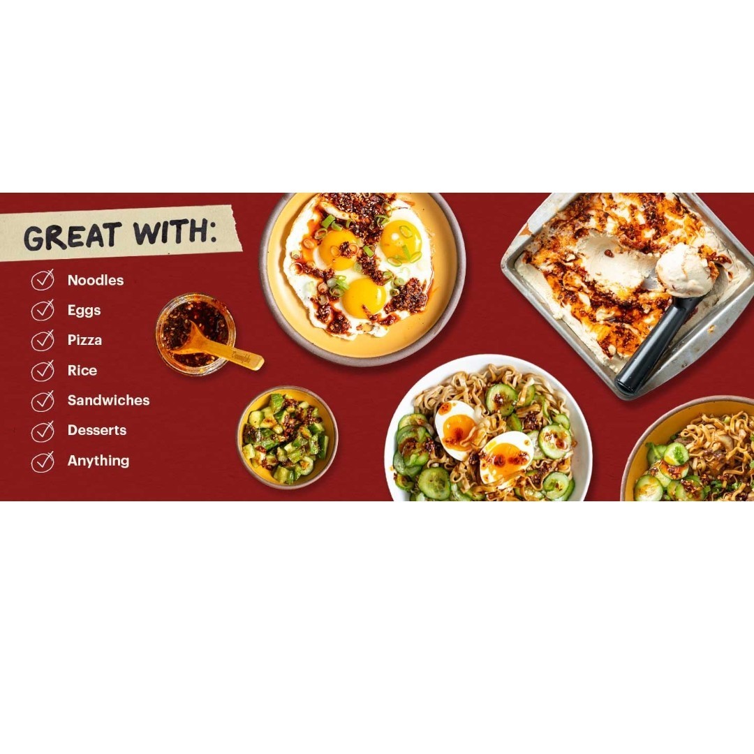 HOT HONEY MOMOFUKU CHILI CRUNCH 7.7oz Each 4 Pack