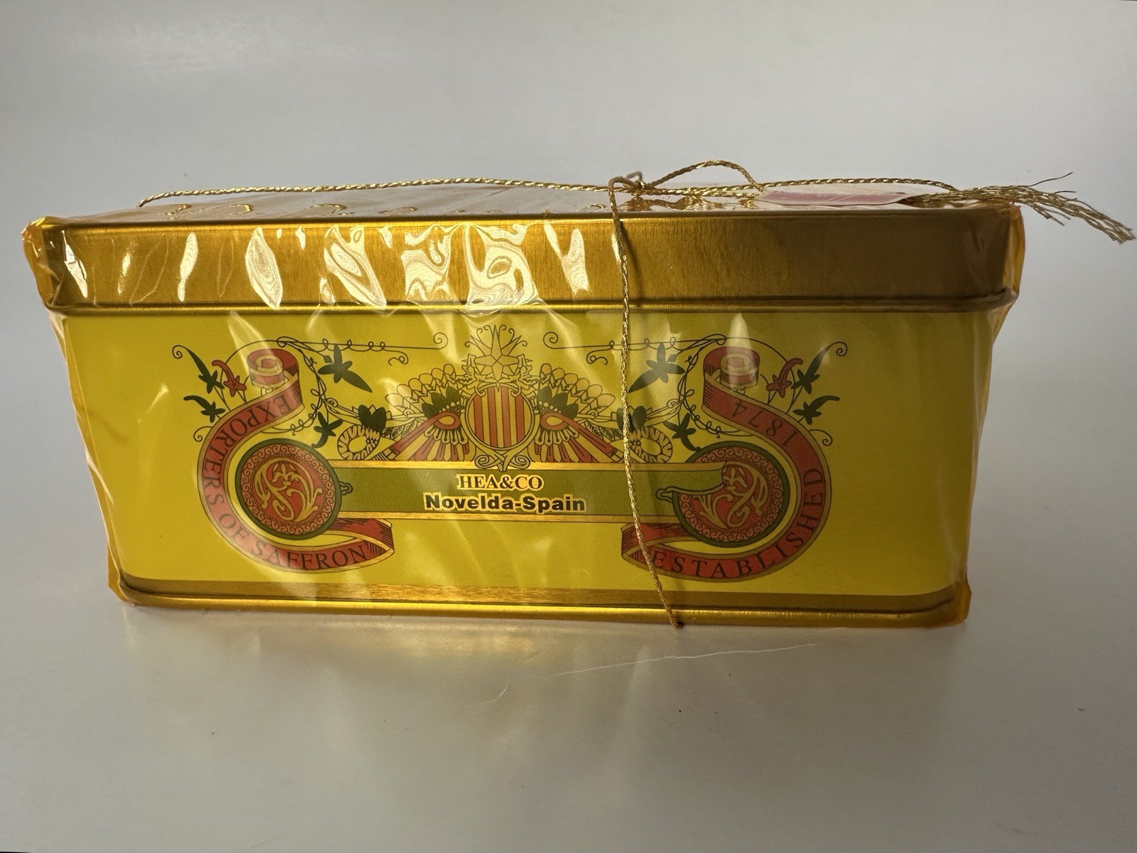 Laxmi Pure Spanish Saffron Indian Threads 1 oz (28.3495g) Tin Grade A BB 2027/12