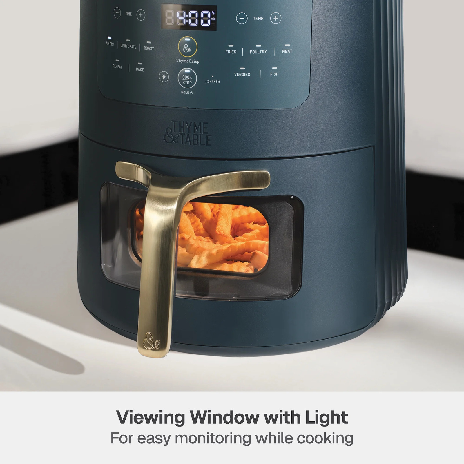 6QT Air Fryer, with Thymecrisp™ and Ceramic-Coated Nonstick Basket, Atlantic Blu