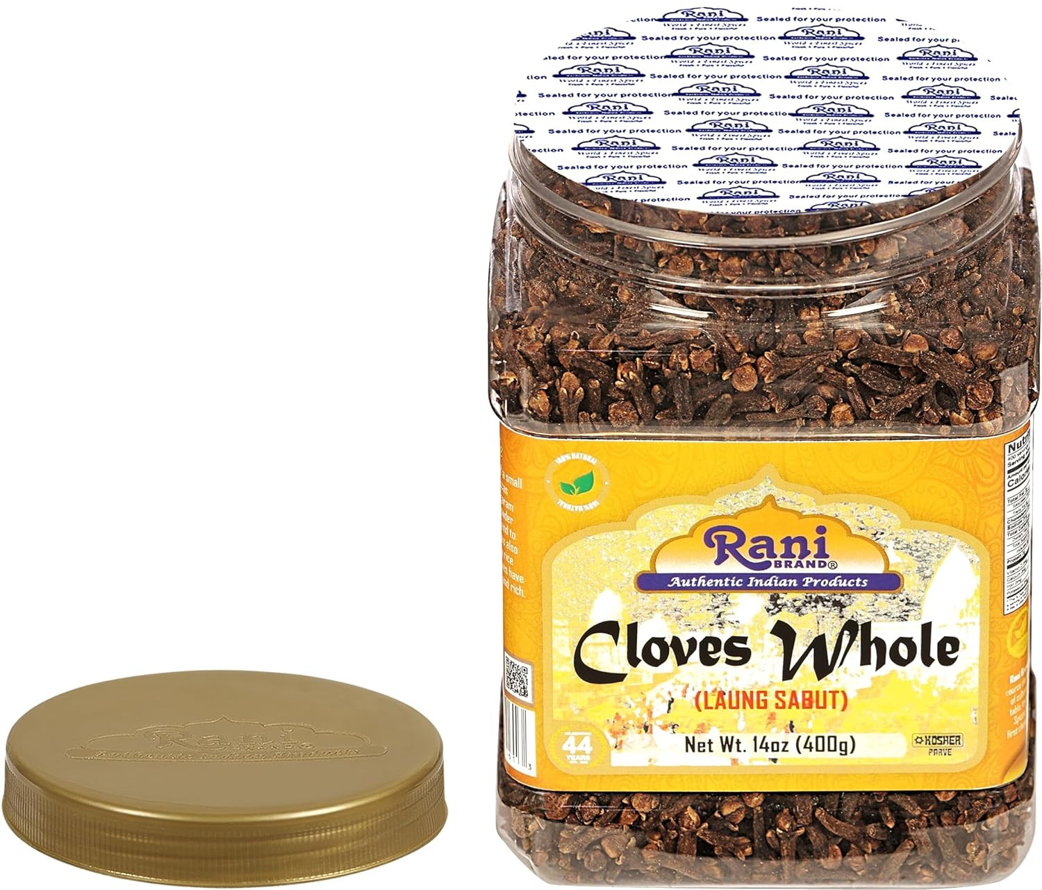 Rani Cloves Whole (Laung) 14Oz (400G) Great for Food, Tea, Pomander Balls and Po