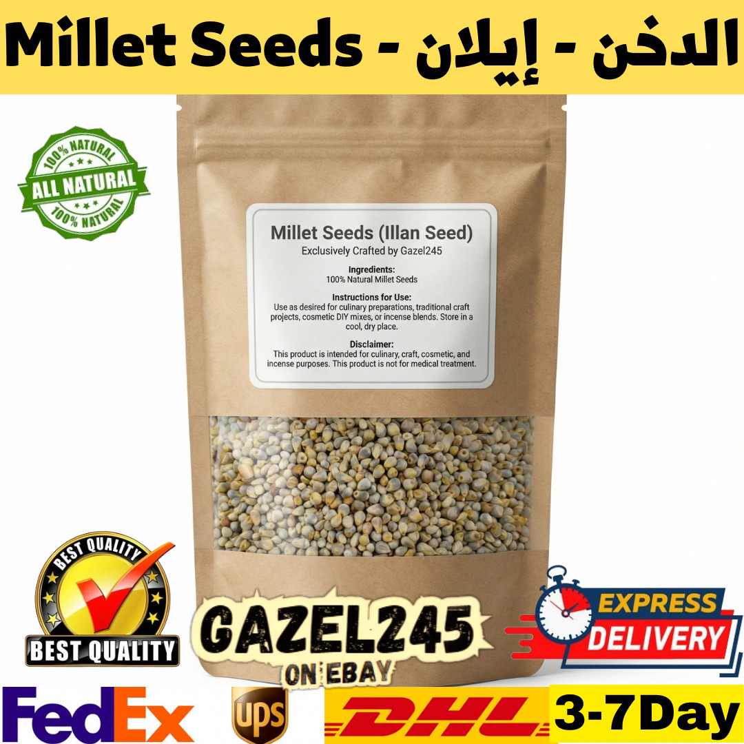 Millet Seeds Fresh Pure 100% Natural Herb Spice Organic AA ايلان الدخن دخن