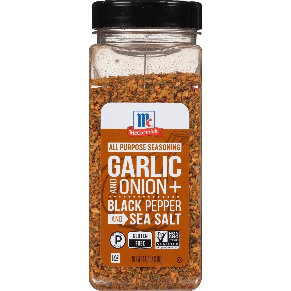 Garlic and Onion, Black Pepper and Sea Salt All Purpose Seasoning, 14.7 oz