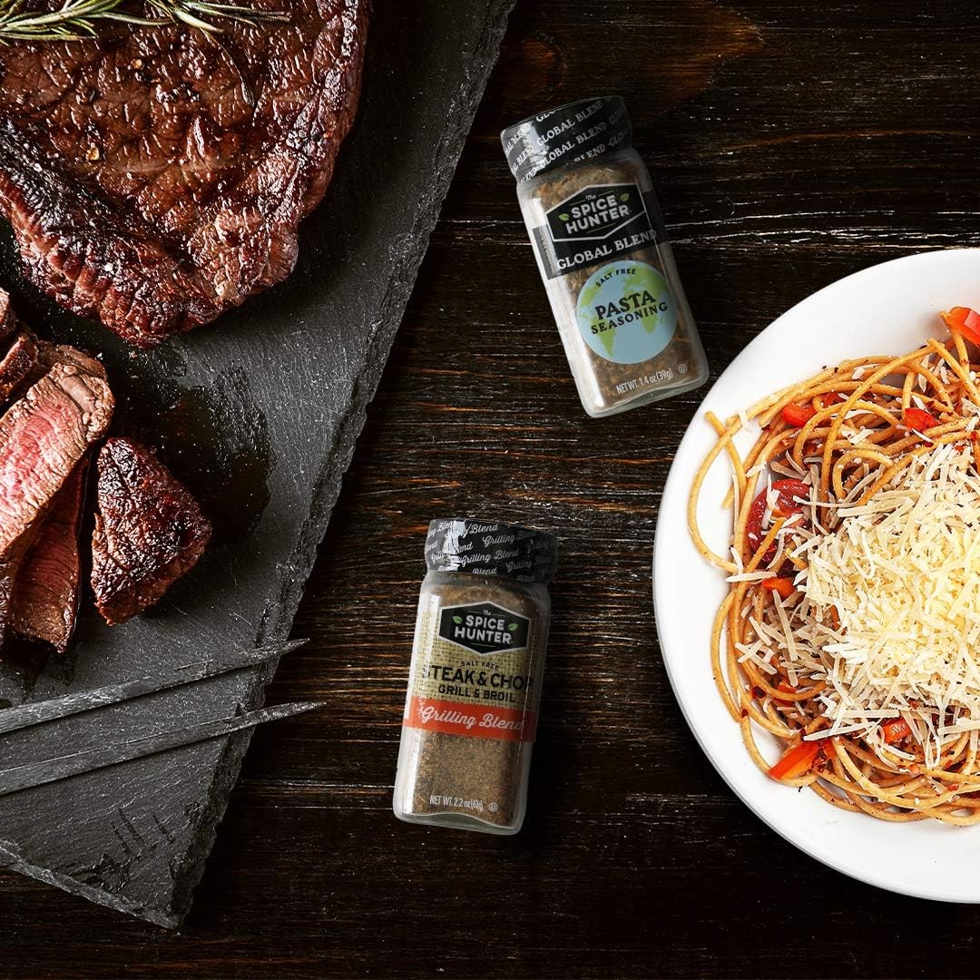 Spice Hunter The Steak Chop Grill Broil Blend Jar, Black Pepper, 2.2oz (2 Pack)