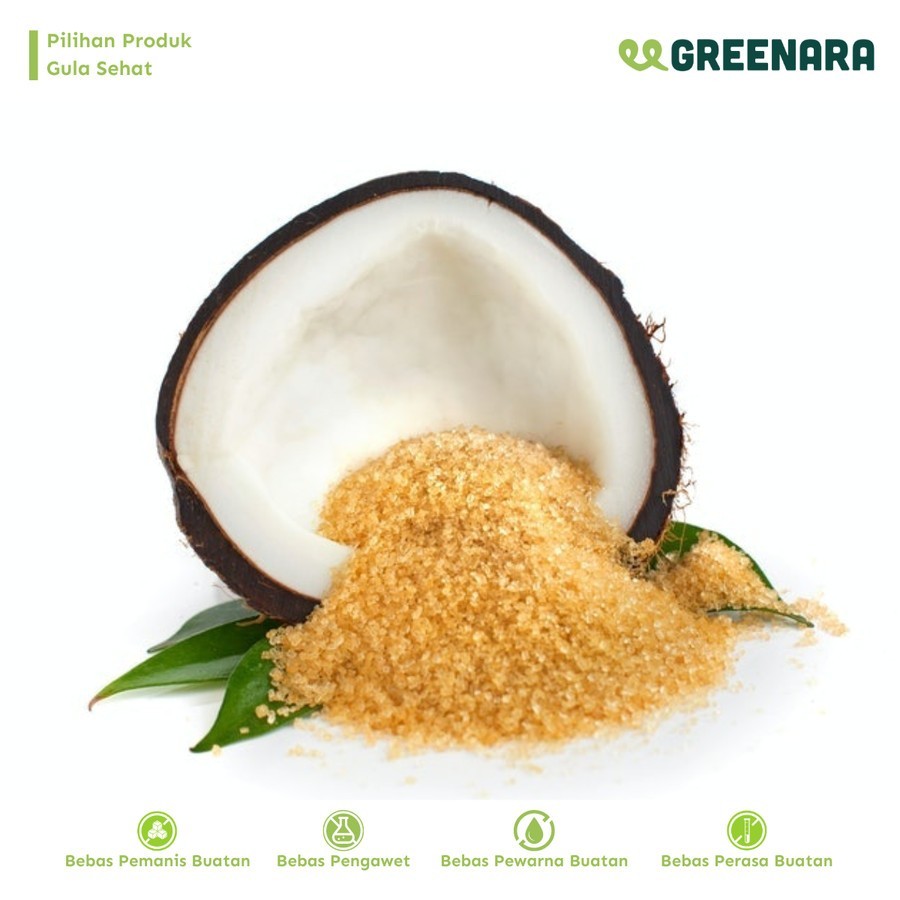 Coconut Sugar 1kg, Natural Palm Sweetener, Fine Granules for Baking
