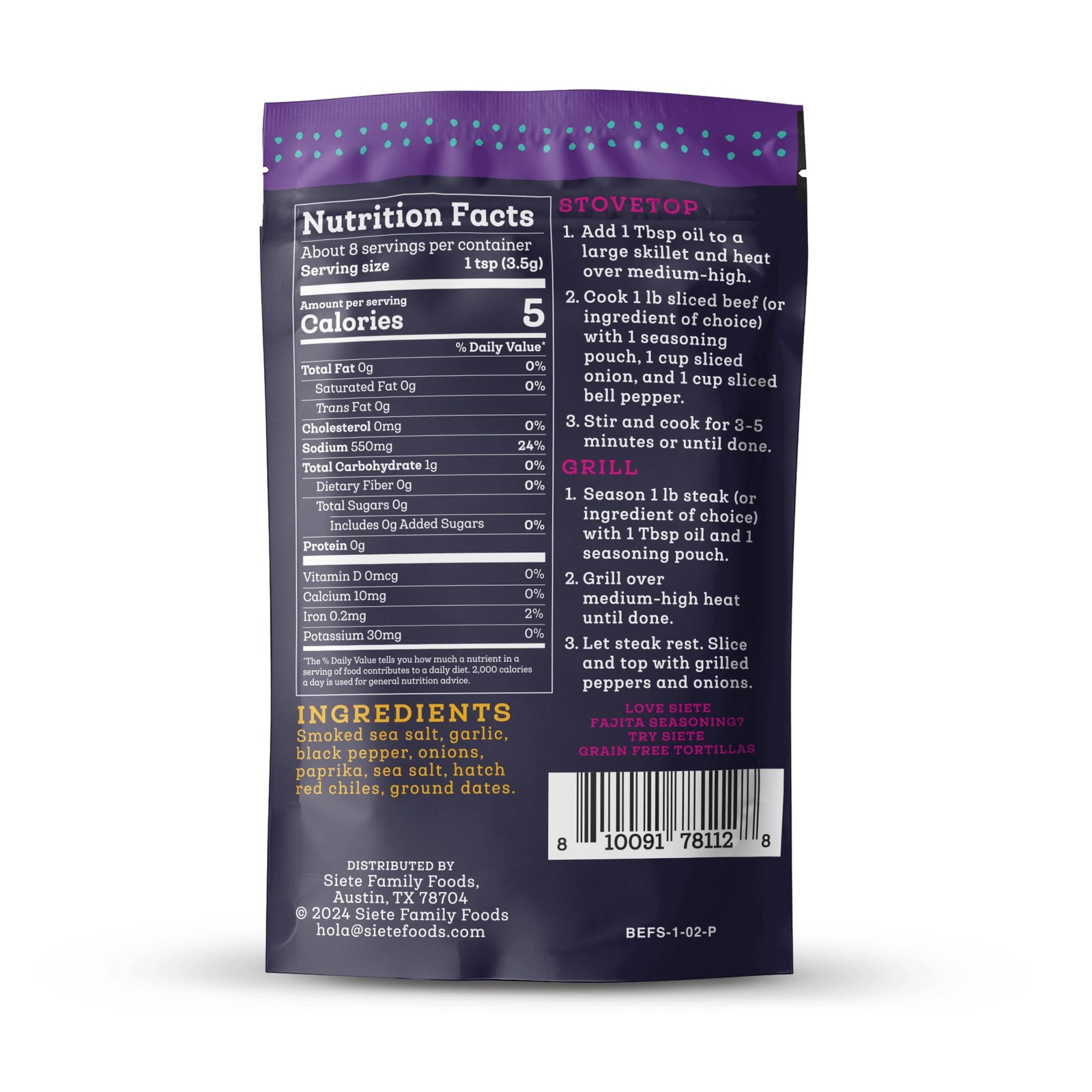 Beef Fajita Seasoning Mix | Seasoning for Beef, Shrimp, and Veggies | Gluten …