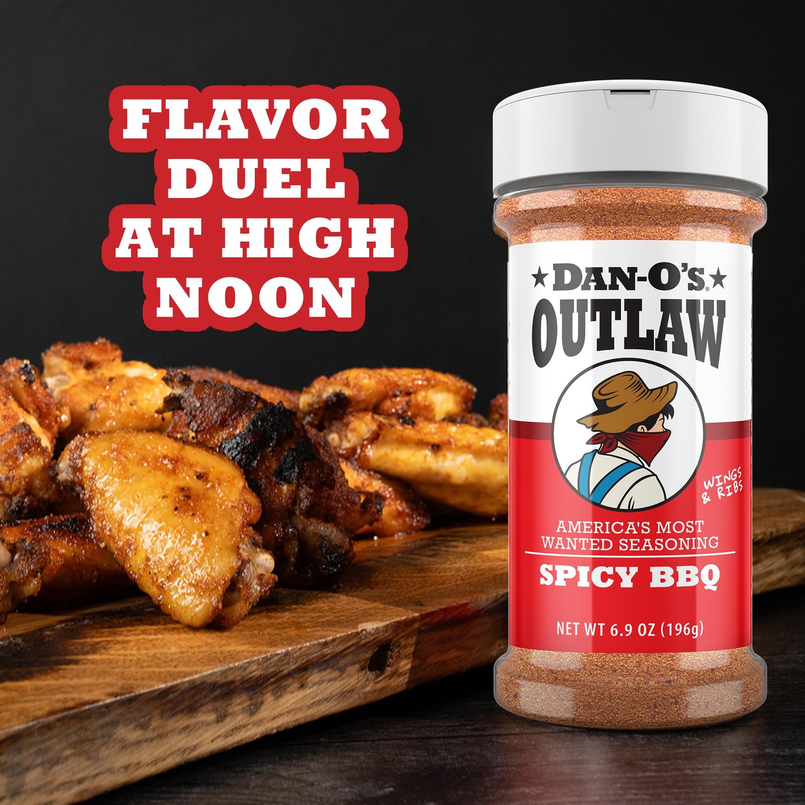 Dan-O’s Outlaw Seasoning – Spicy BBQ 6.9 Ounce (Pack of 1)