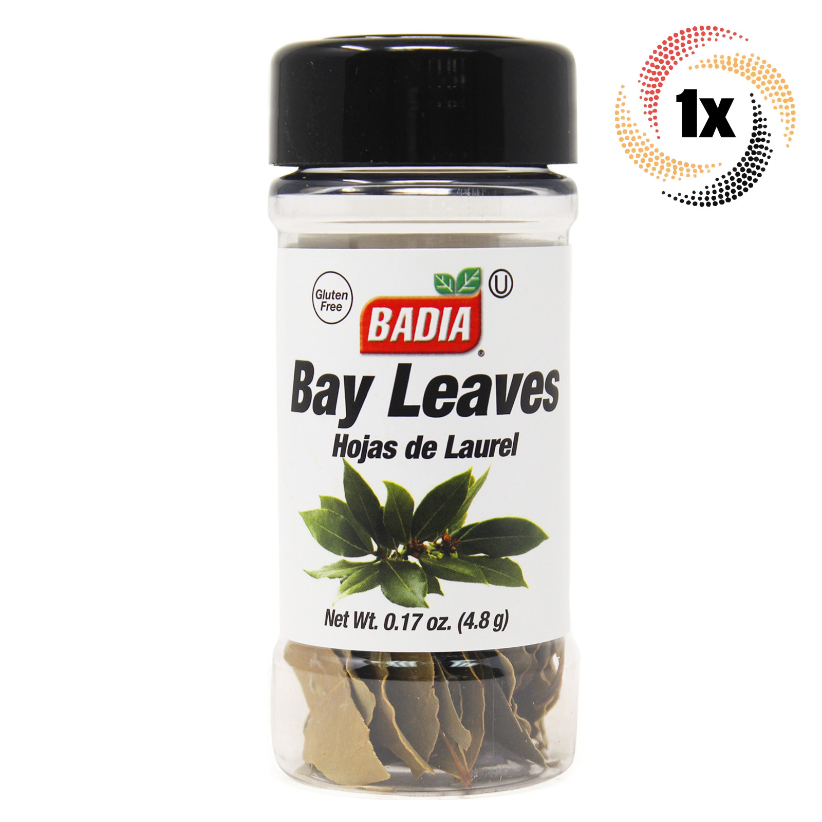 1x Shaker Badia Bay Leaves Seasoning | .17oz | Gluten Free, No MSG & Kosher