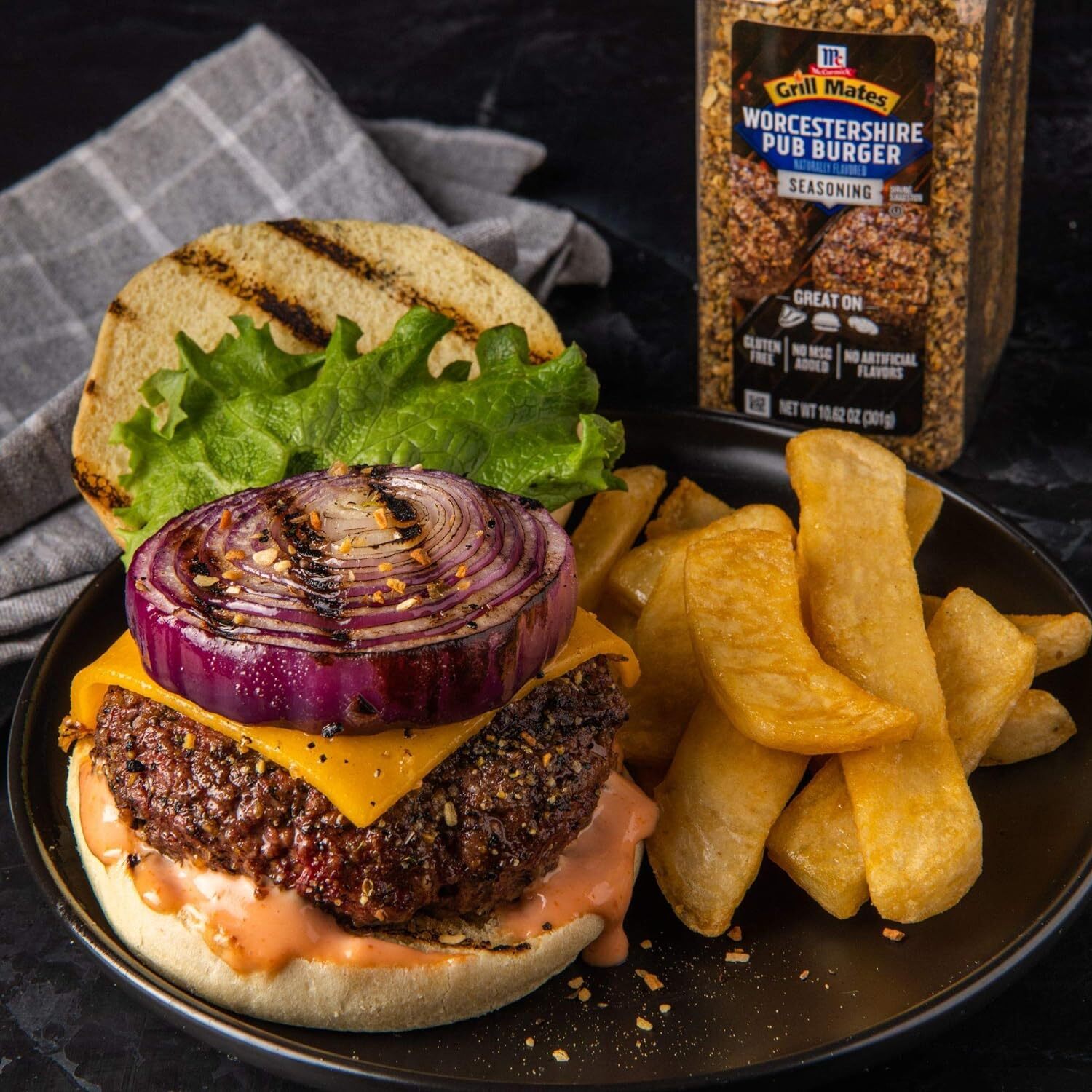Mccormick Grill Mates Worcestershire Pub Burger Seasoning 10.62 Ounce
