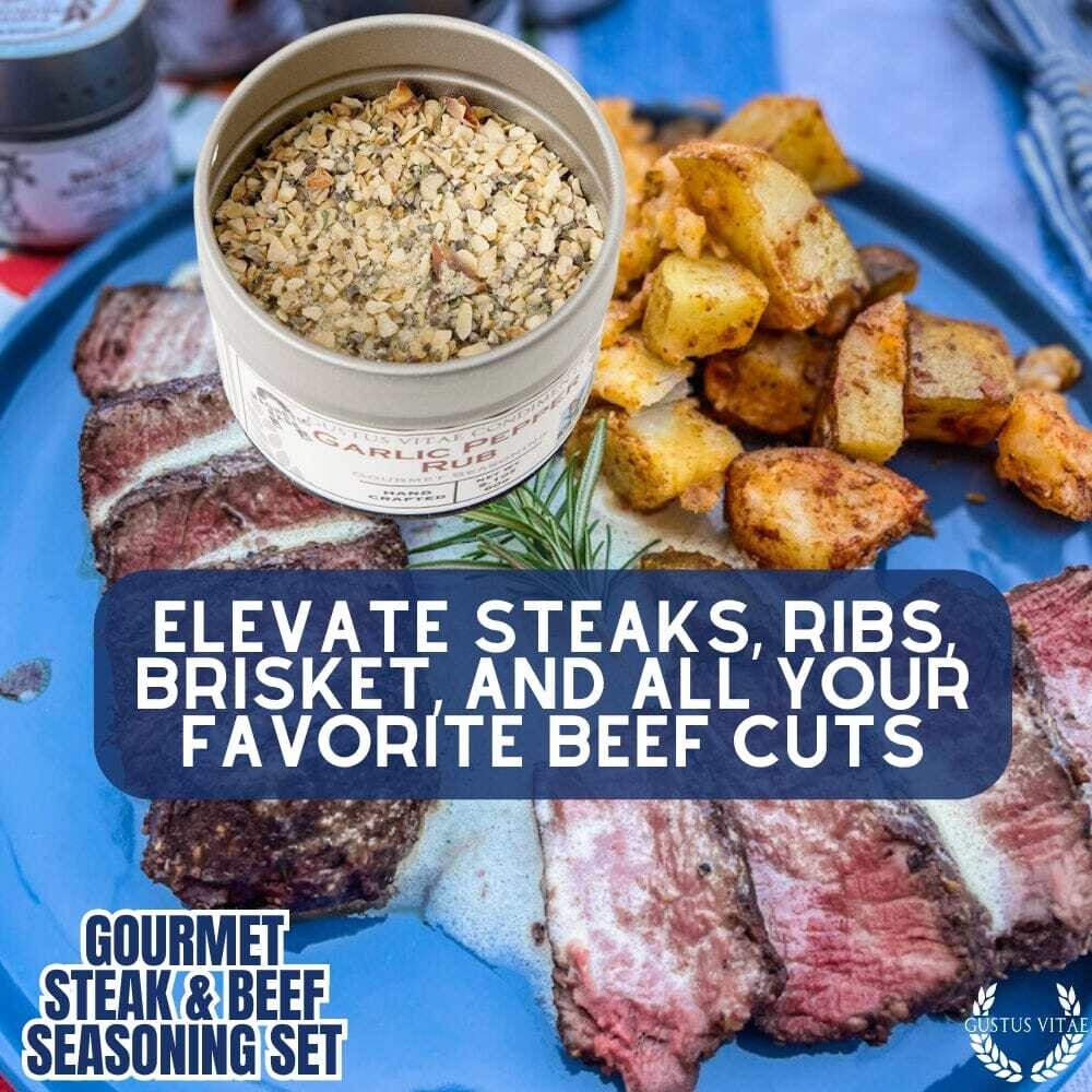 Gourmet BBQ Steak & Beef Seasoning Gift Set – Six Pack