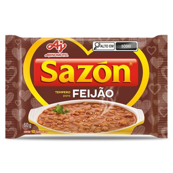 Ajinomoto Sazón Bean Seasoning 12x5g – Tempero para Feijão Brazilian