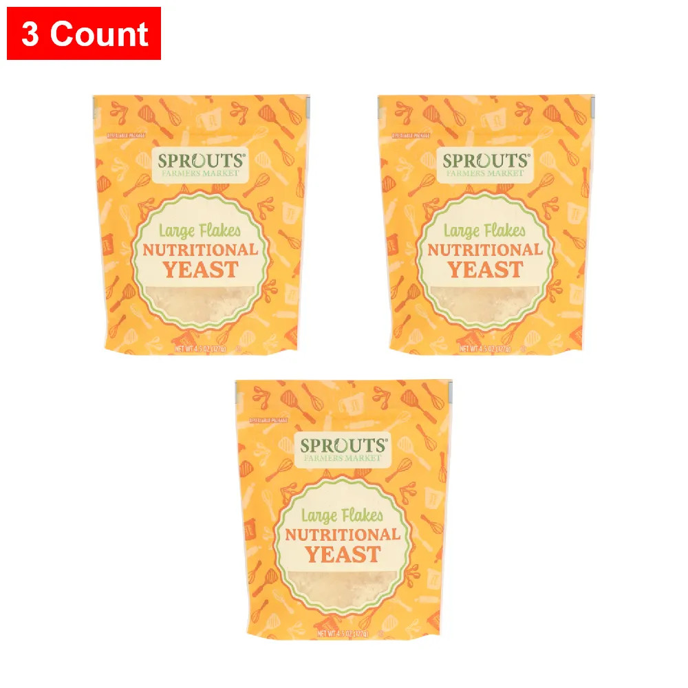 Sprouts Nutritional Yeast 4.5 oz – 3 Count
