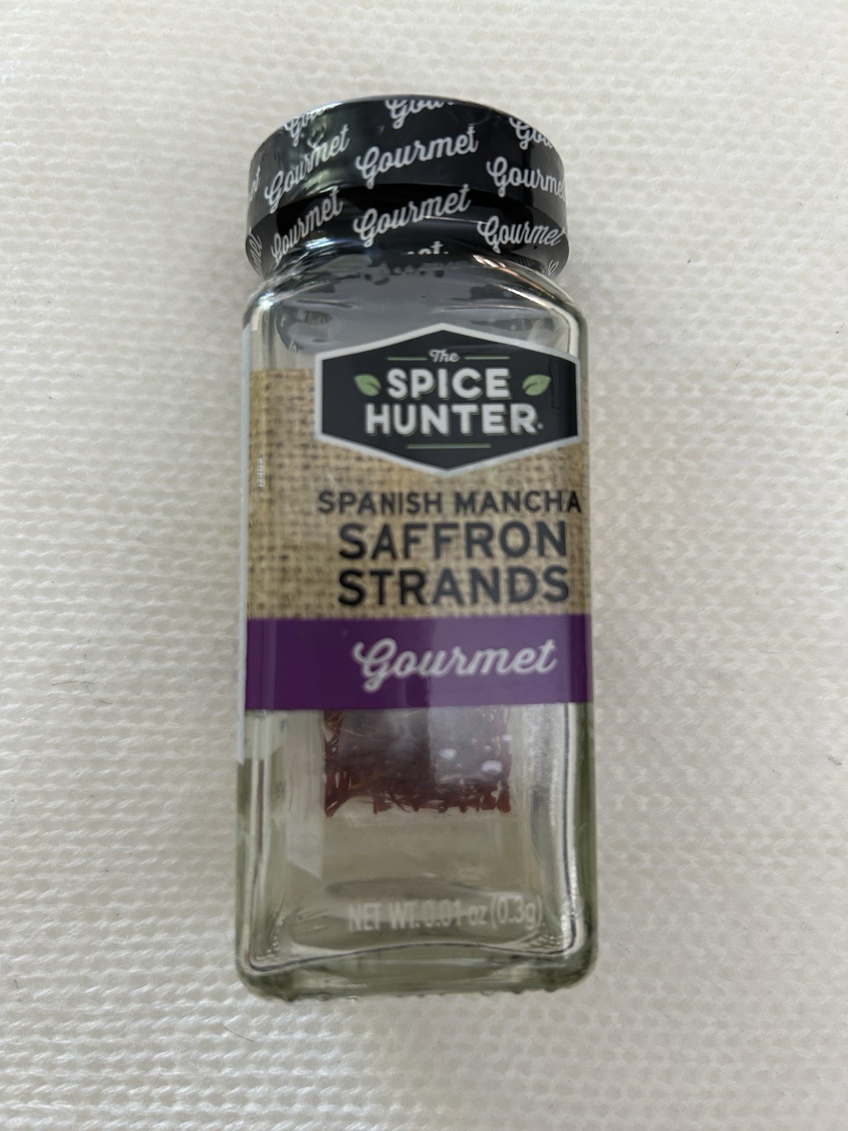 Spice Hunter Saffron Strands, Spanish Mancha, Whole 0.01 oz 3gm (004)