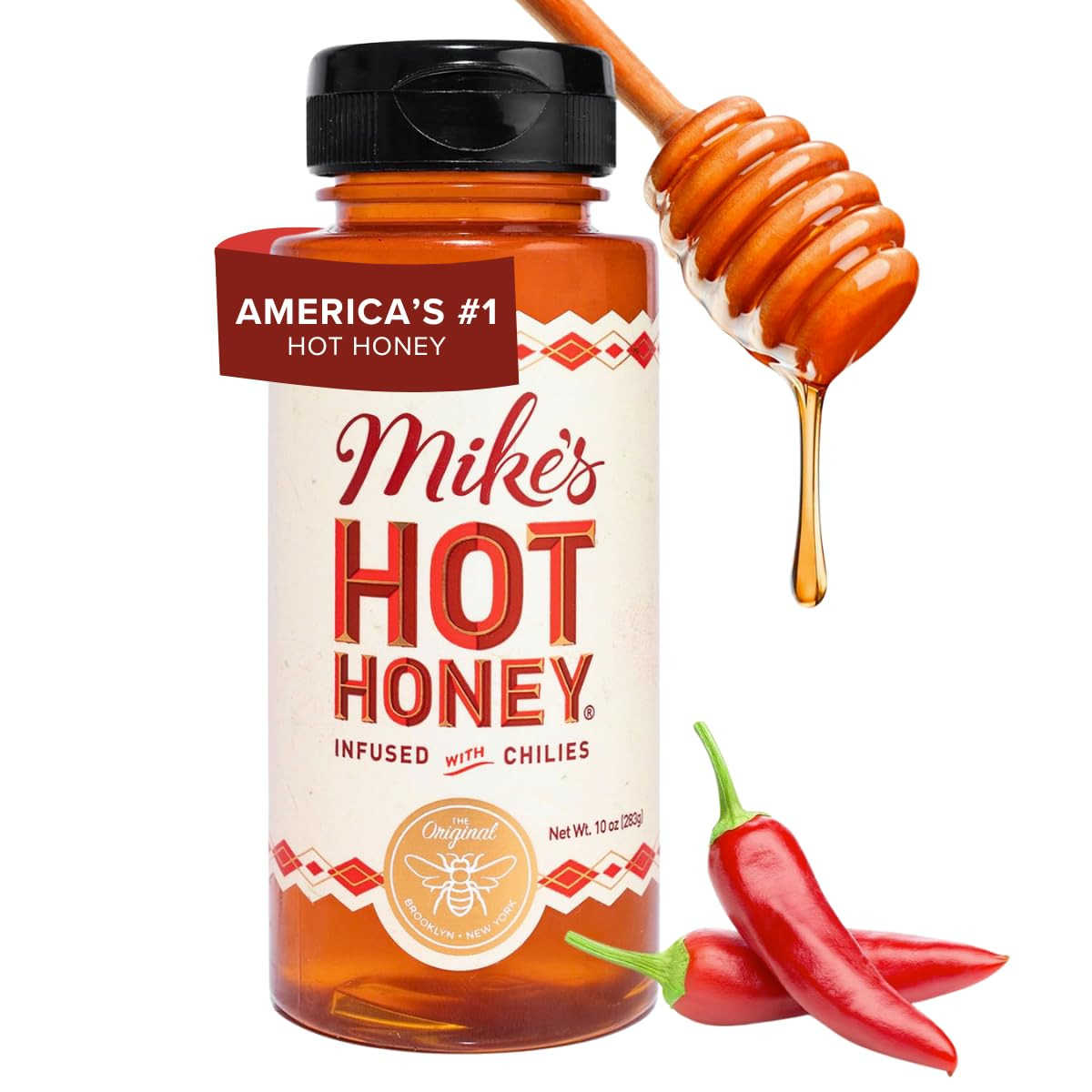 , America’s #1 Brand of Hot Honey, Spicy Honey Infused with Chili Peppers, Certi