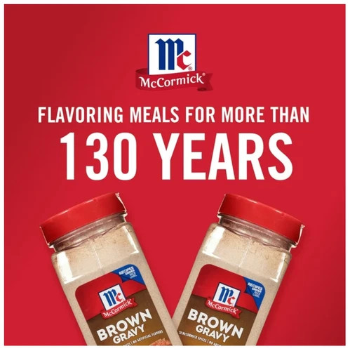 McCormick No Artificial Flavors Brown Gravy Seasoning Mix Bottle, 21.0 oz Bottle