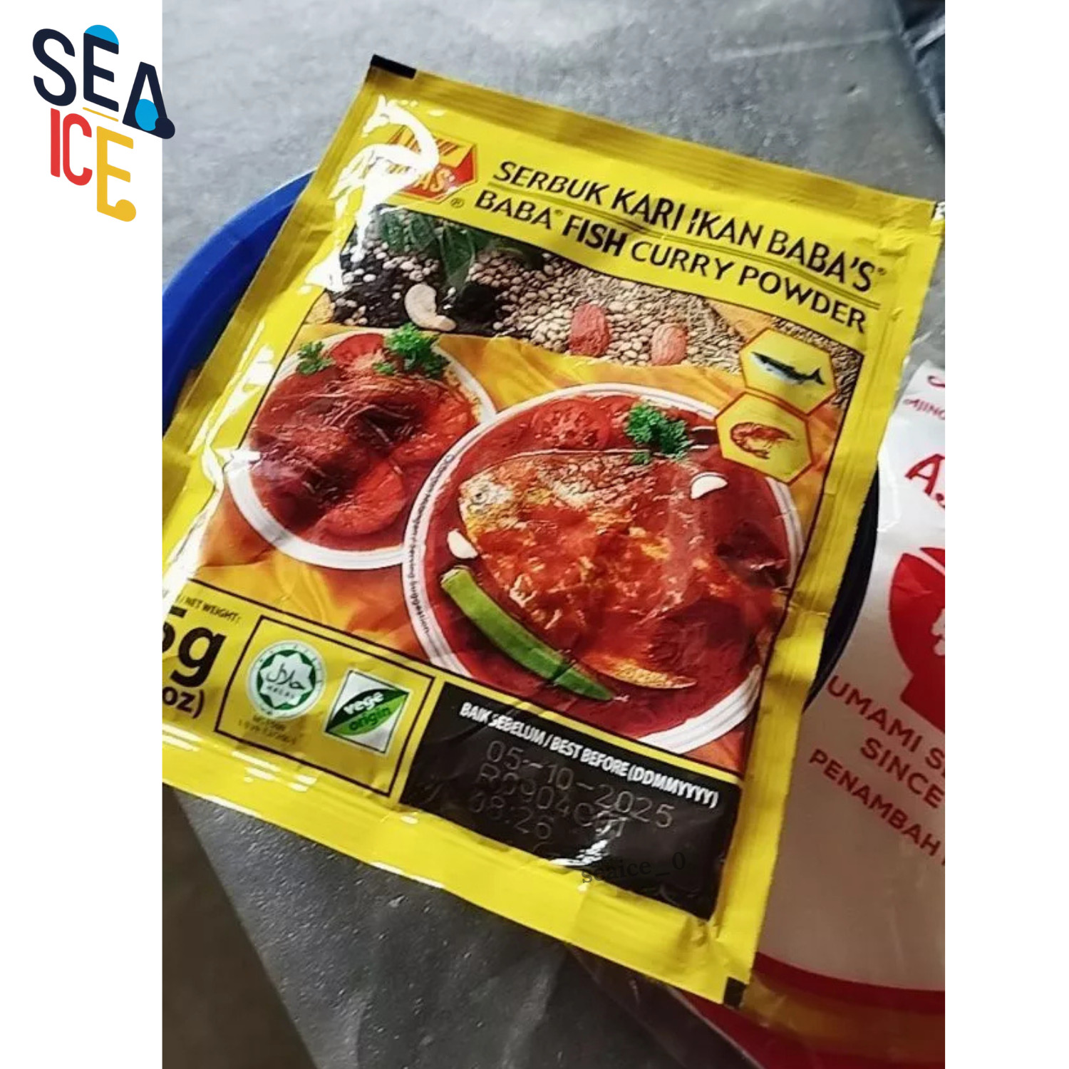 BABA’S Fish Curry Powder 250g x4 Packs Halal Malaysian Spice Blend