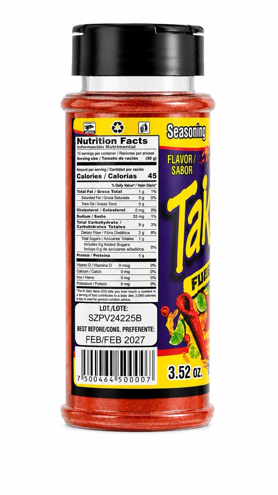 2x Takis Fuego Chilli Powder Seasoning 2xPolvo Chilito Sazonador Takis Fuego100G