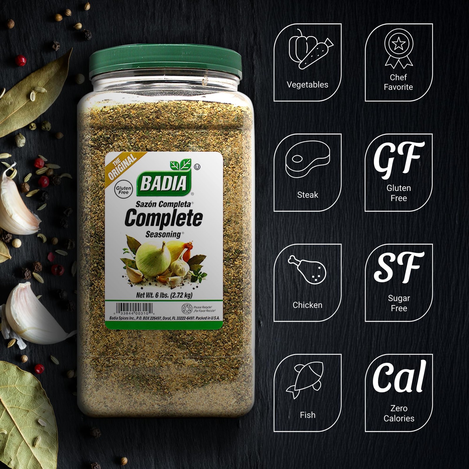Badia Complete Seasoning 96 oz All-Purpose Spice Blend Savory Signature Herbs