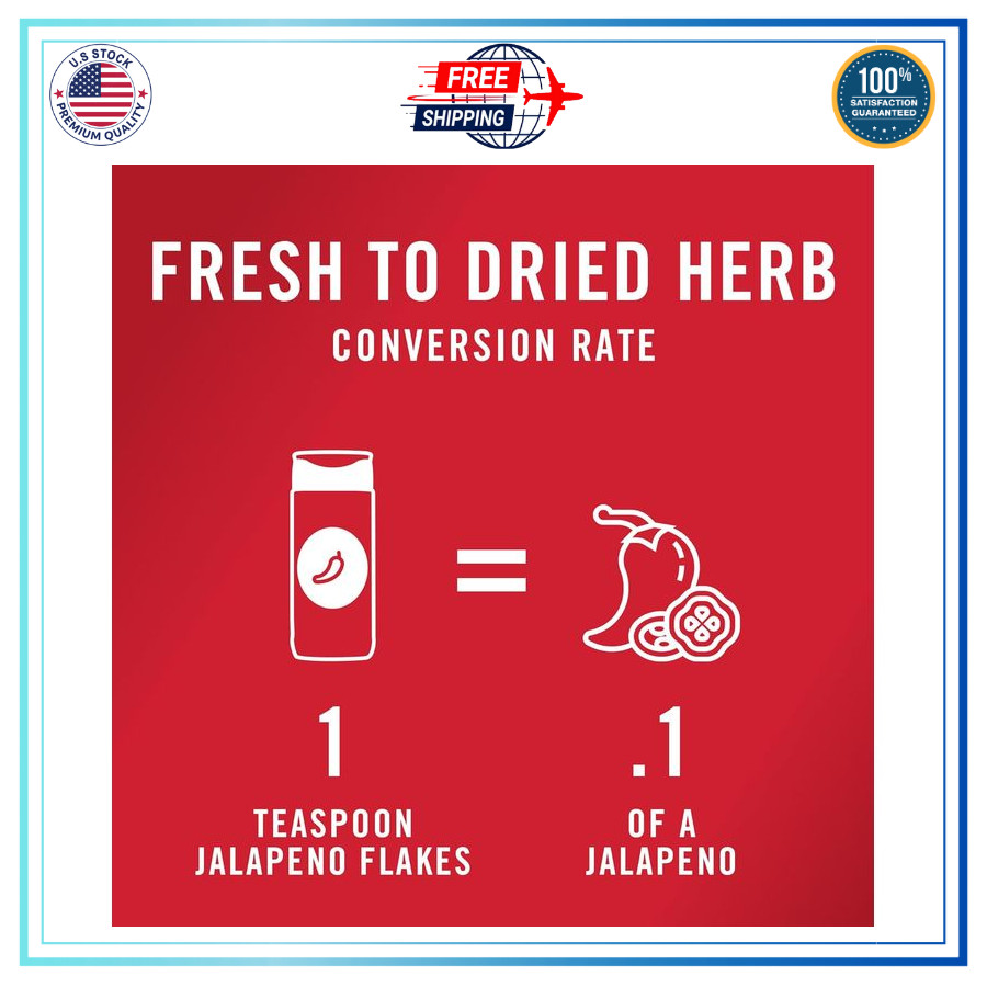 McCormick Crushed Jalapeño Pepper – 1.37 oz (Pack Of 1) Free Shipping.