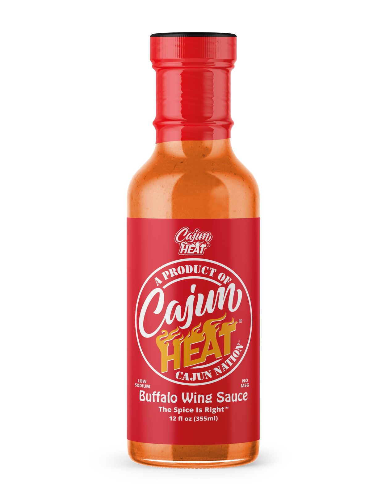 Cajun Nation CAJUN HEAT Buffalo 12 oz (354.88 ml), 8 inches (20.32 cm) bottle