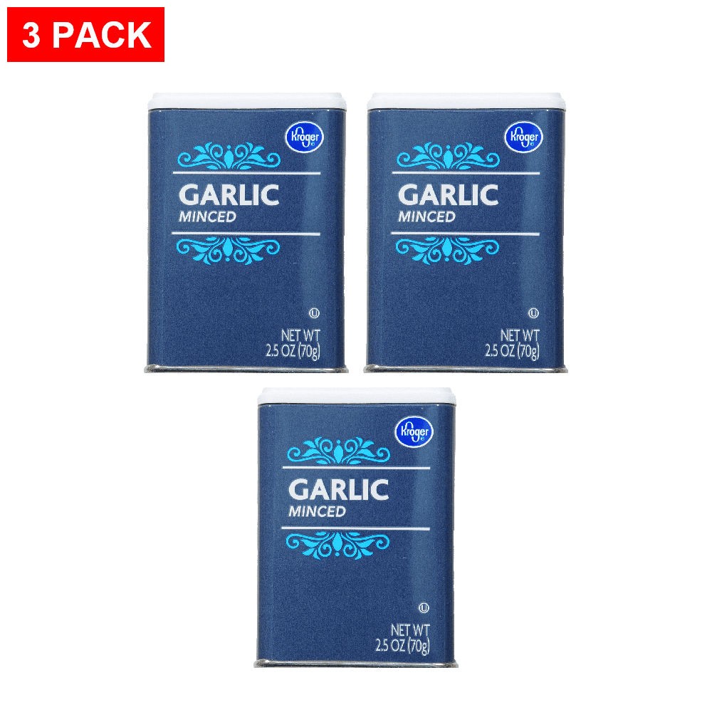 Kroger Minced Garlic 2.5 oz – Pack of 3
