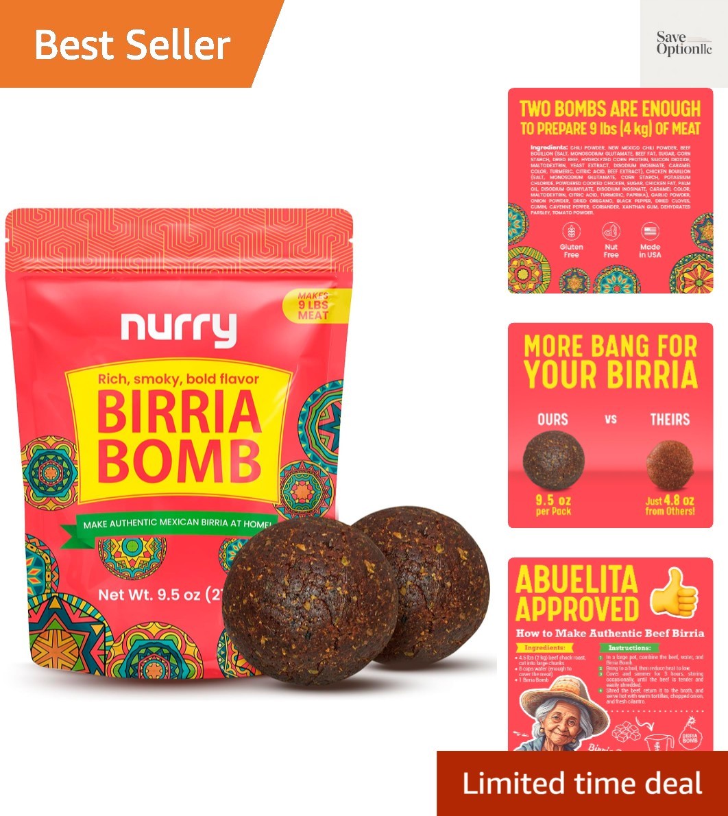 Birria Bomb Balls – Authentic Mexican Spice Birria Mix for a Rich, Smoky, Bol…