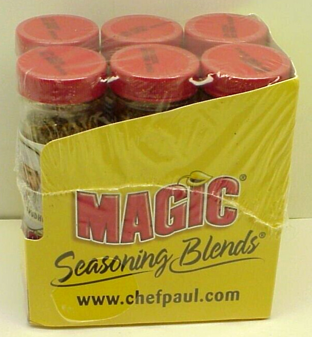 6 JARS of Chef Paul Prudhomme’s Seasoning Blackened Redfish Magic, 2 Oz 57g