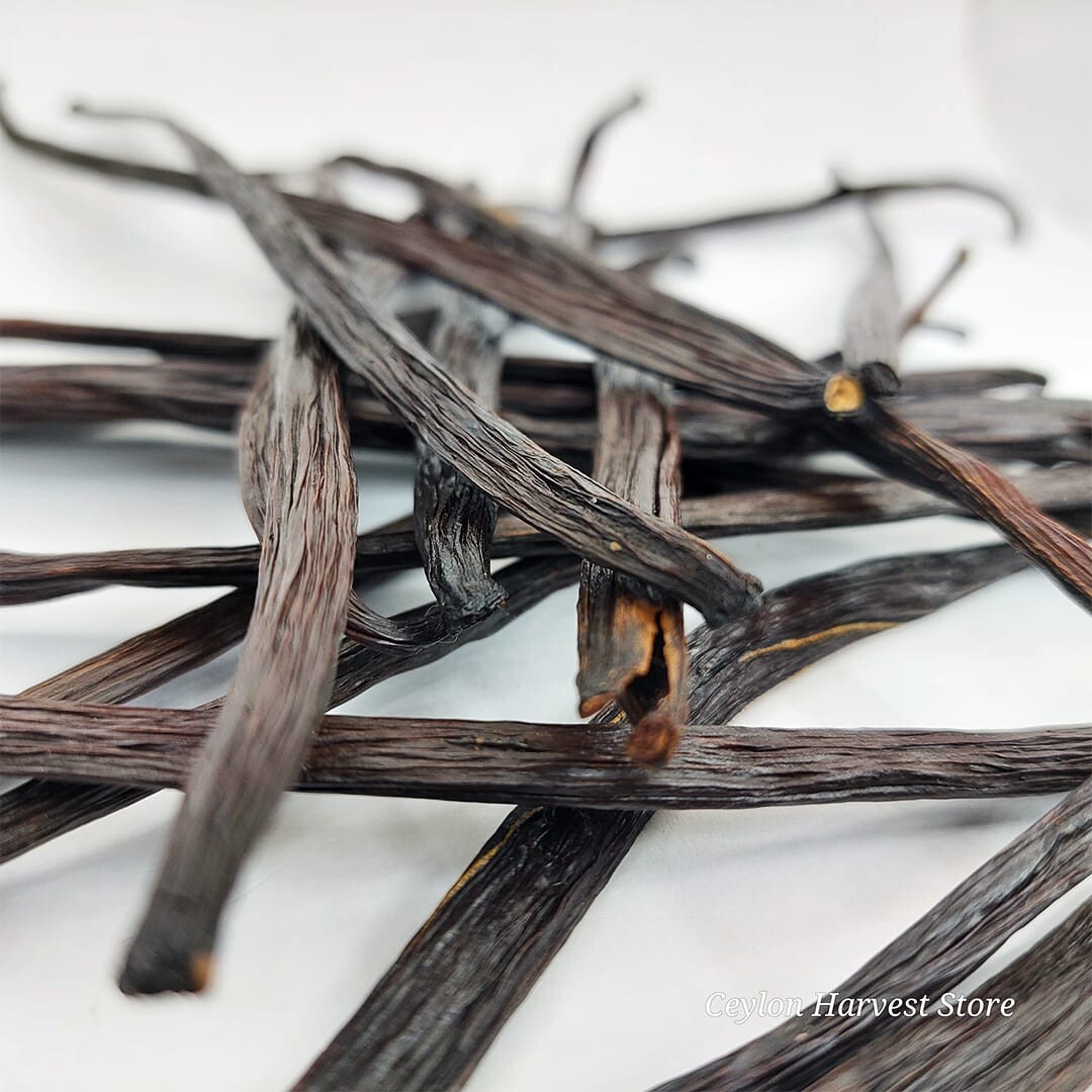 Ceylon Organic bourbon 100% Extraction Quality Baking Vanilla 30 Pods Grade A