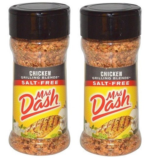 Mrs Dash Original Blend Salt-Free Chicken Grilling Blend 2 Bottle Pack