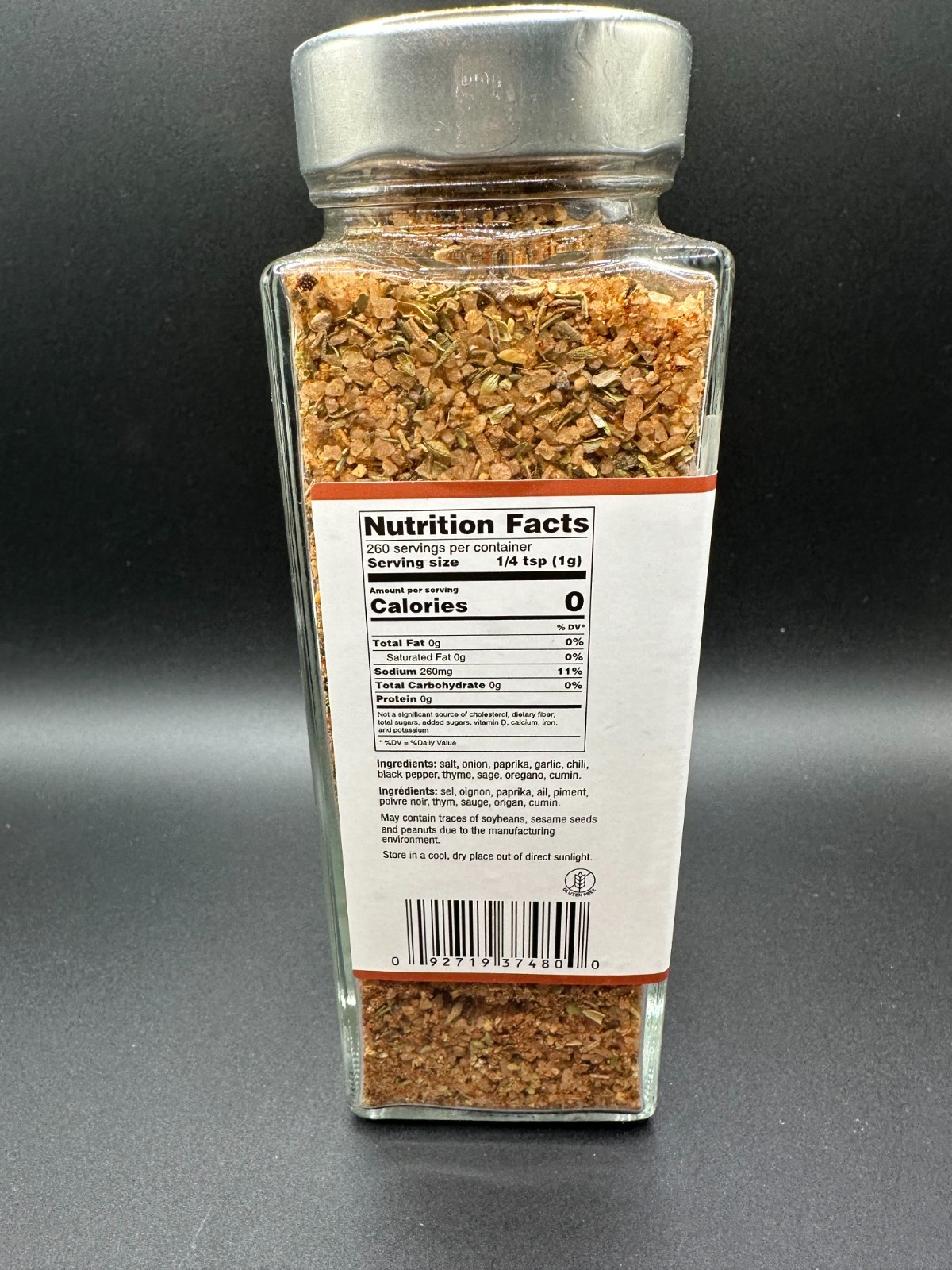 GOURMET COLLECTION KICKIN’ CHICKEN FINGERS LICKIN’ Large Spice Blend 9.27oz