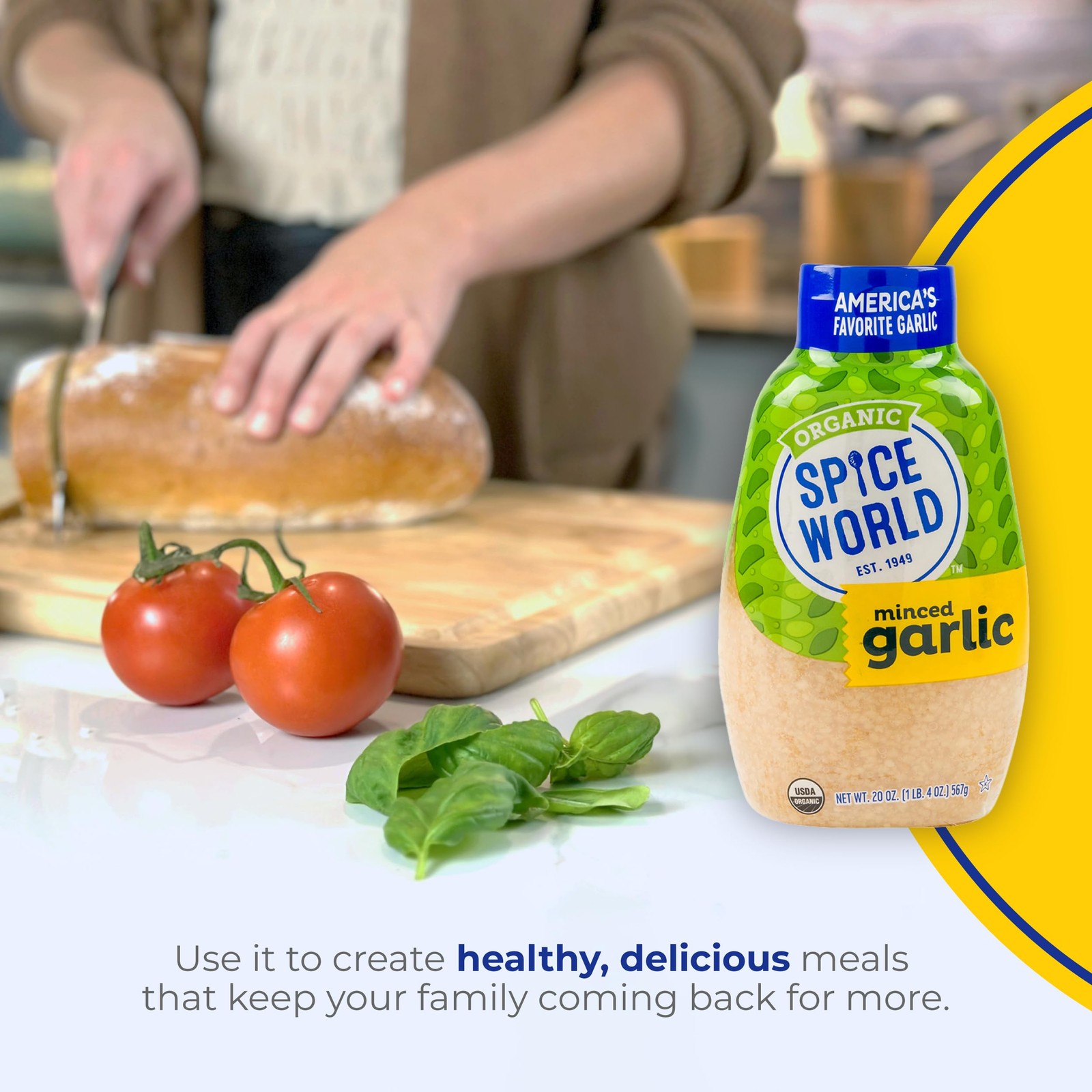 Organic Minced Garlic Squeeze Bottle 20oz ReadytoUse Cooking Seasoning Fresh