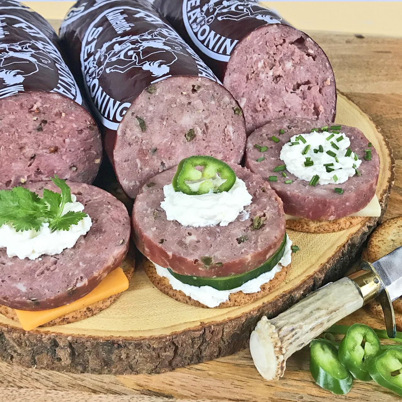 Summer Sausage Seasoning Kit | CRACKED PEPPER ‘N GARLIC | Includes 10 Casings, S