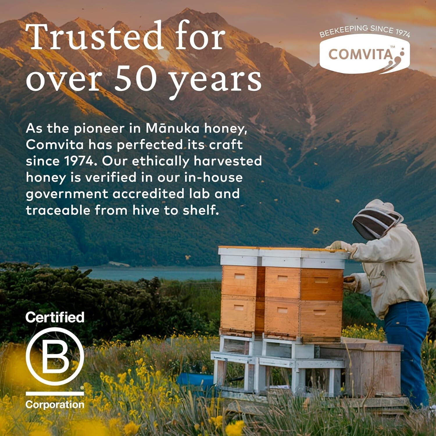 Comvita Raw Wild New Zealand Manuka Honey Certified UMF 5+ MGO 83+ 8.8 oz (250g)