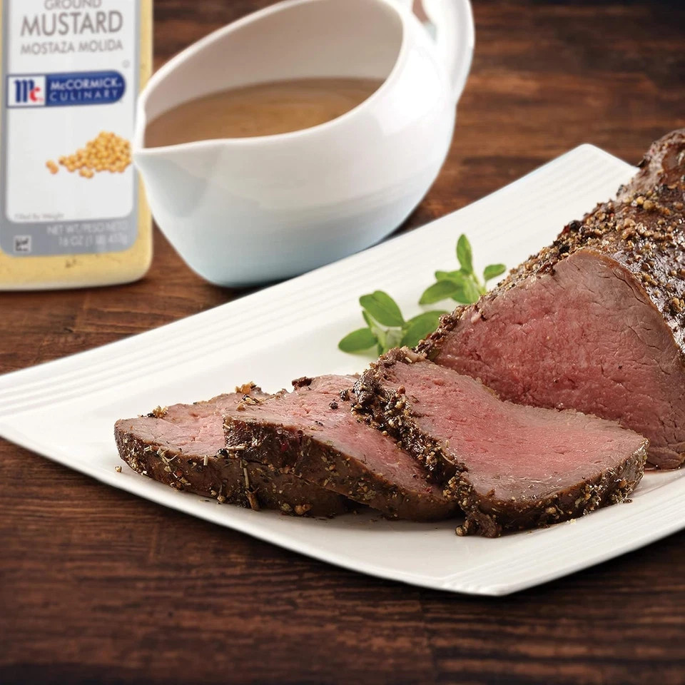 Ground Mustard, 16 Oz – One 16 Ounce Container of Ground Mustard Powder for a Sh