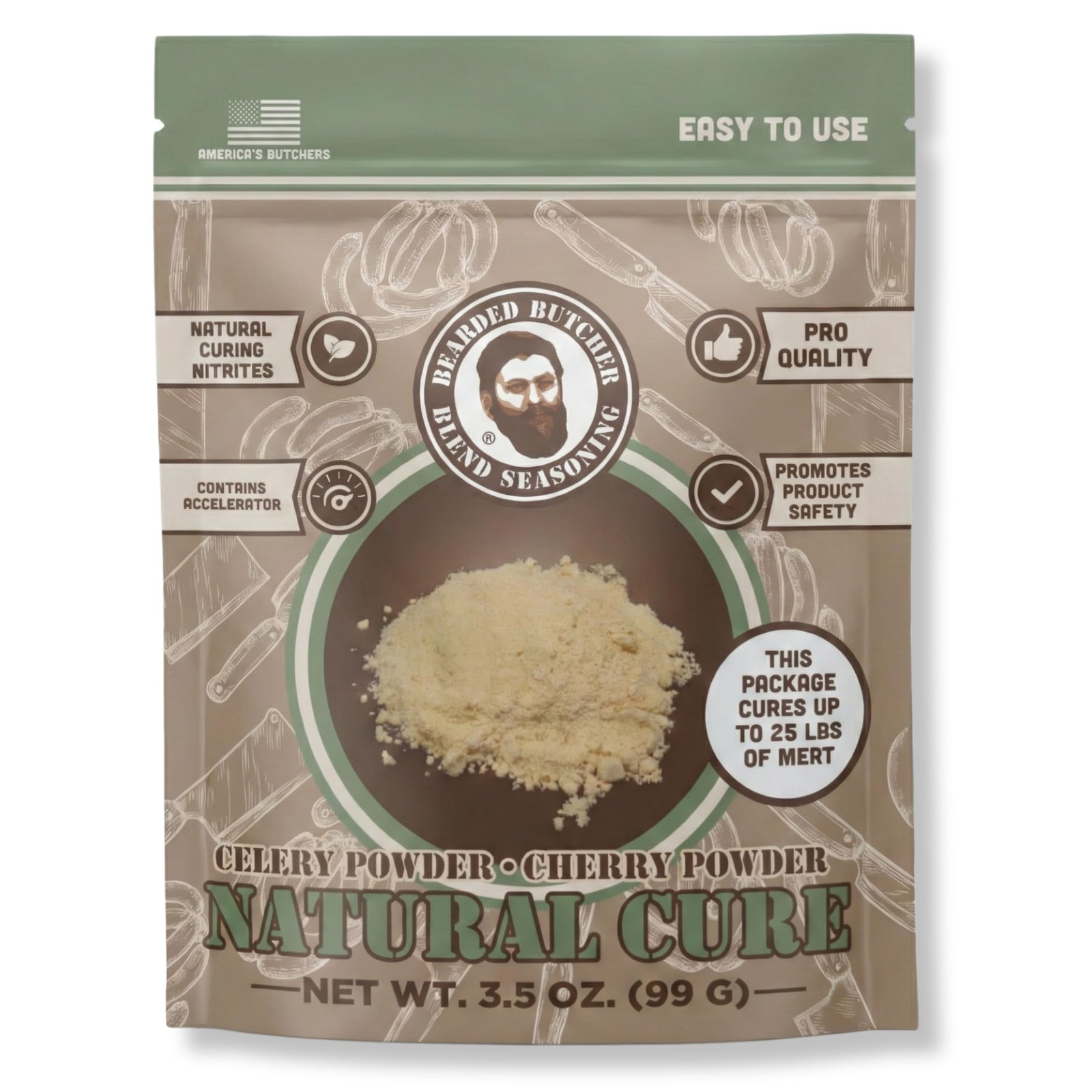 Bearded Butchers Natural Cure, 3.5 oz – Celery Juice Powder & Cherry Powder f…