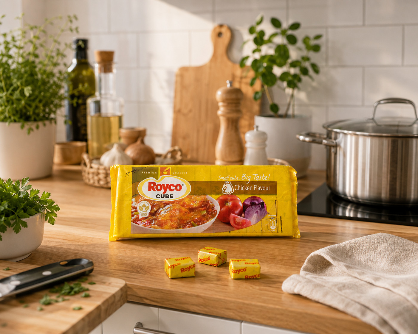 Royco Chicken Flavor Stock Cube Kenya Premium Aromatic Cooking Seasoning 40 * 4g