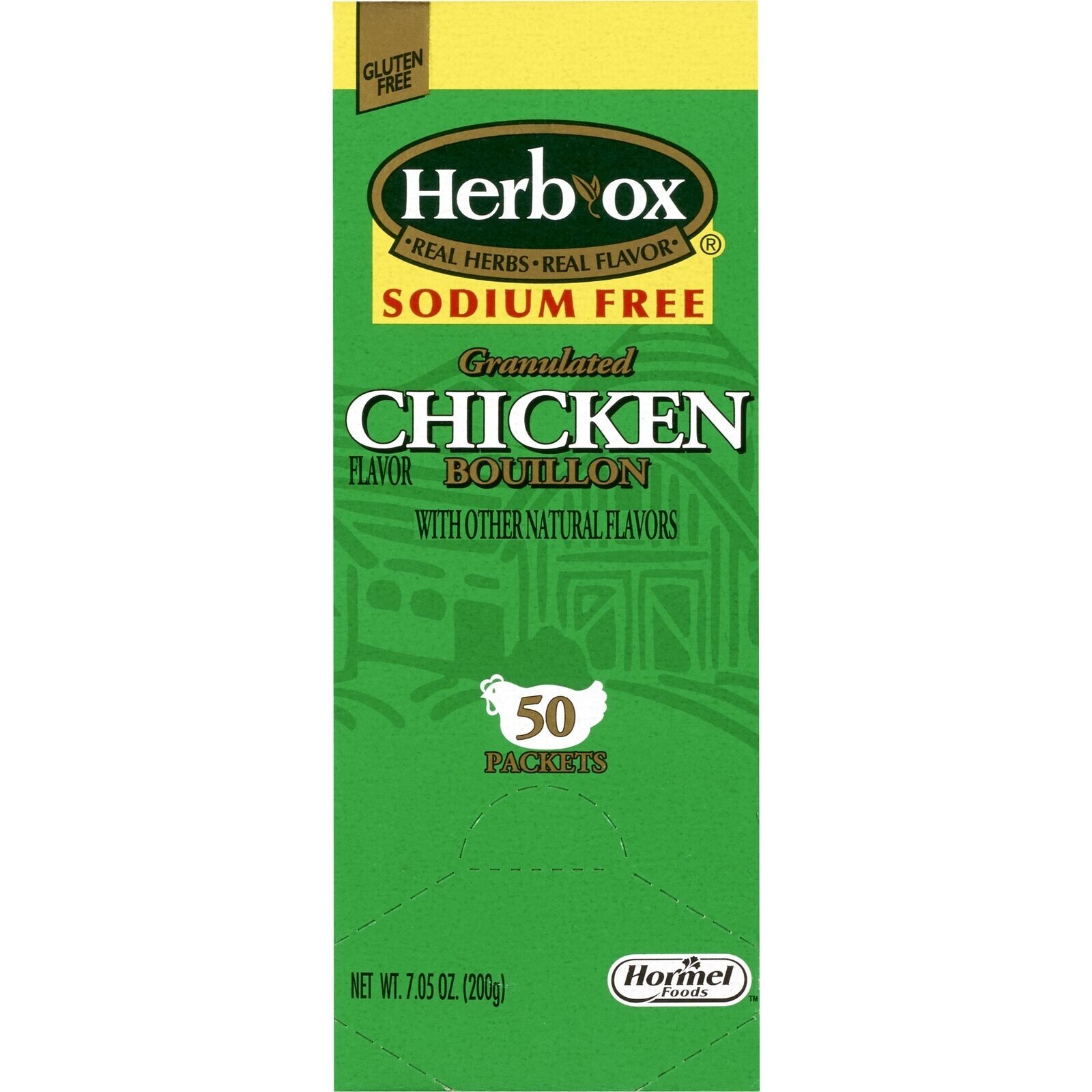 Herb-Ox Sodium Free Instant Broth Chicken Flavor 8 oz Packet 50 Ct + Rebate