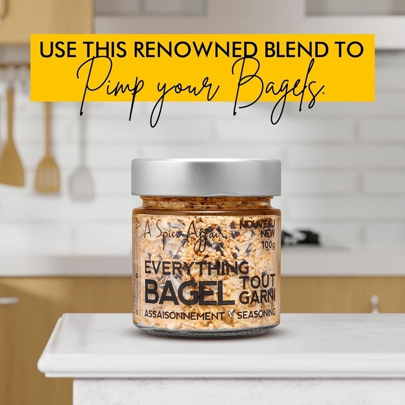 Everything Bagel Seasoning Blend Natural Vegan Non-GMO Spice Cooking Baking Dips