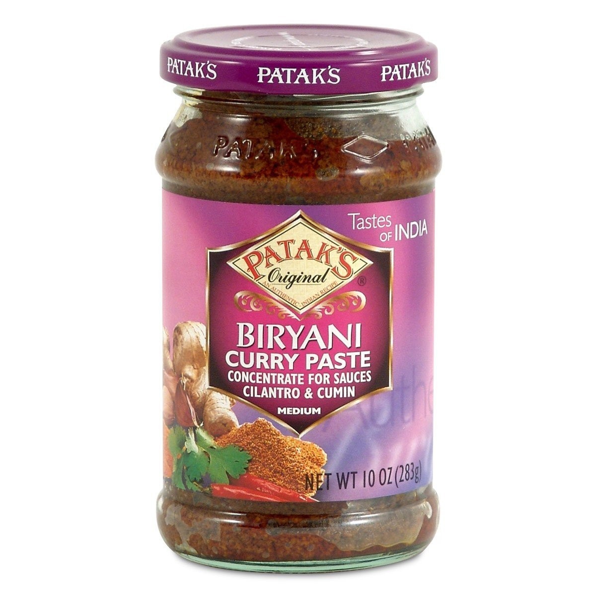 Pataks Hot Curry Paste 10Oz Authentic Indian Sauce Gluten Free Vegetarian