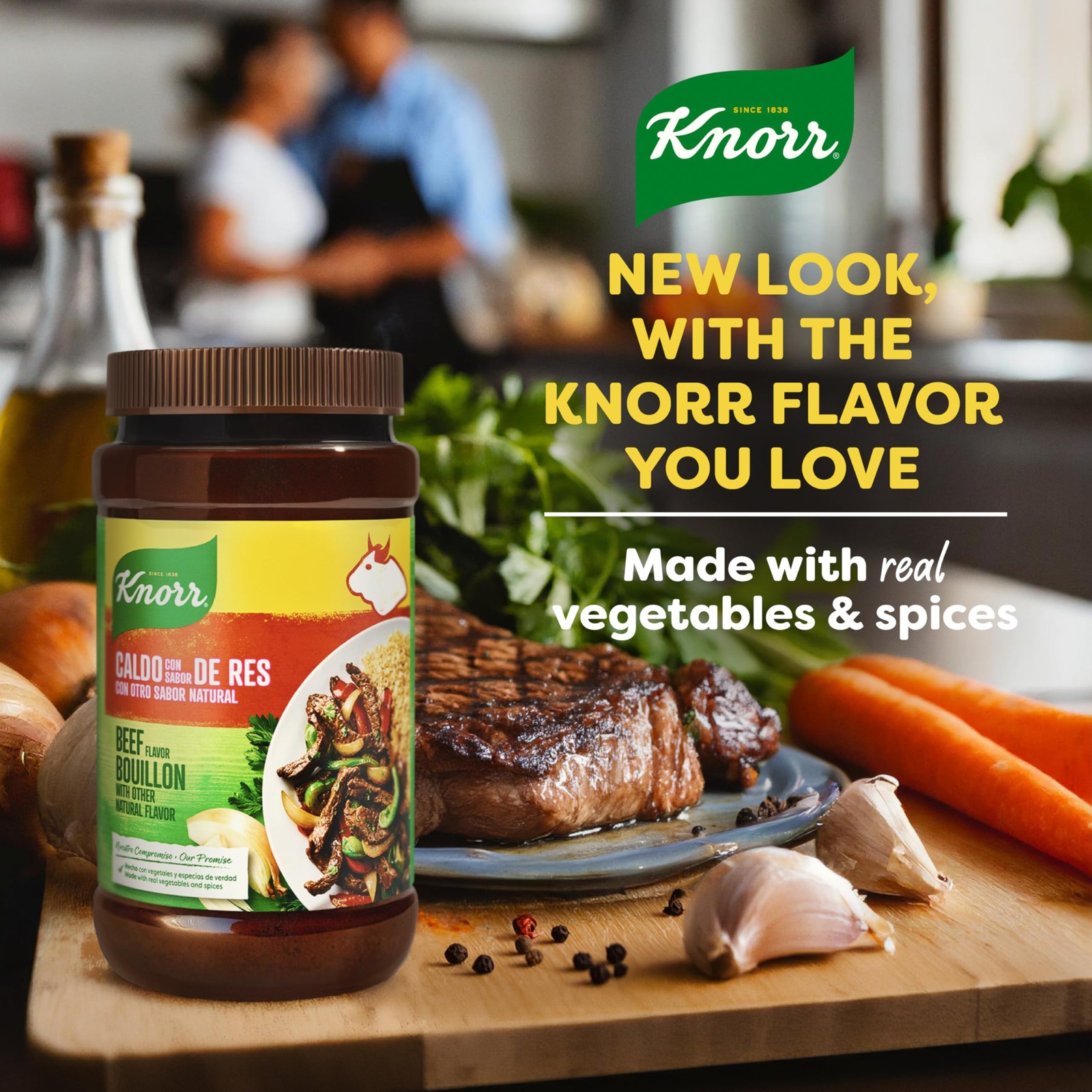 Knorr Granulated Beef Bouillon 32 Ounce Fat Free Natural Flavoring Seasoning