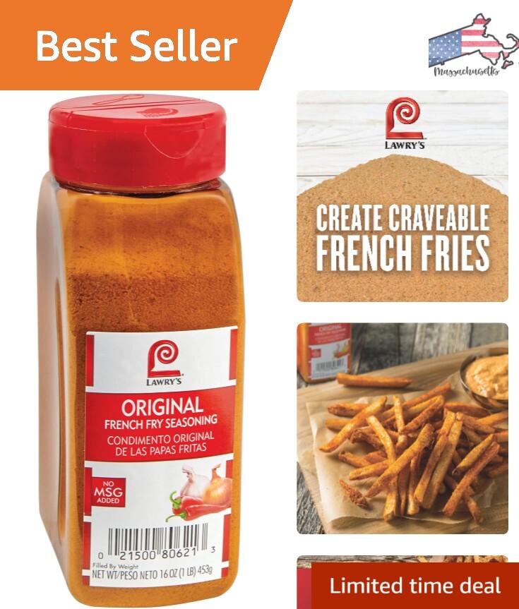 French Fry Seasoning – 16 oz – Premium Blend of Spices for Fries & Vegetables