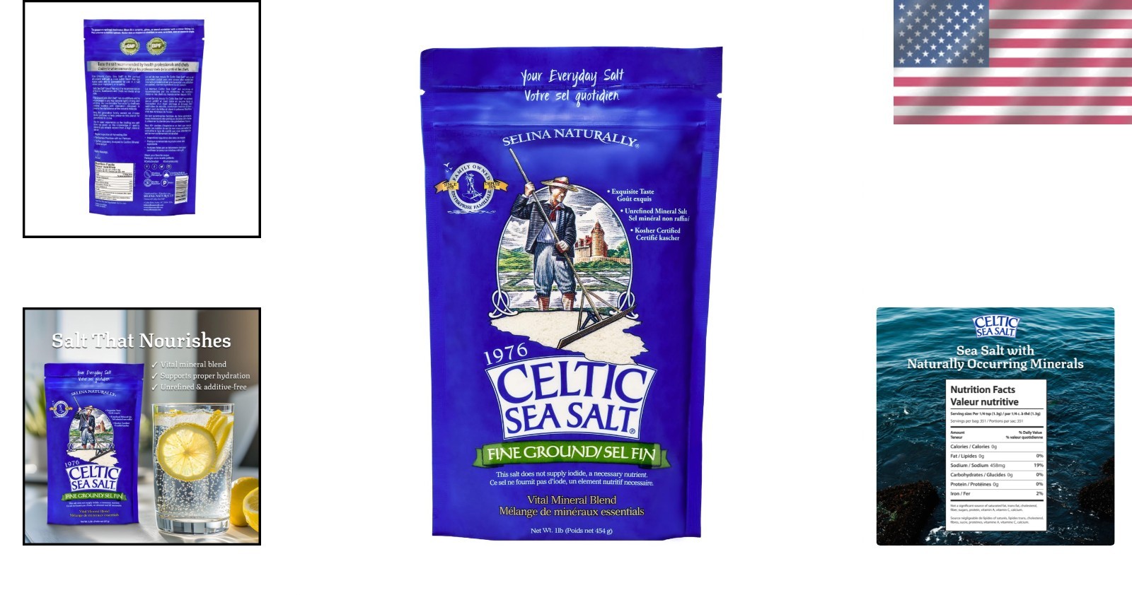 Family-Founded Mineral-rich Sea Salt, 1 lb Resealable Bag – Elevate Your Meals