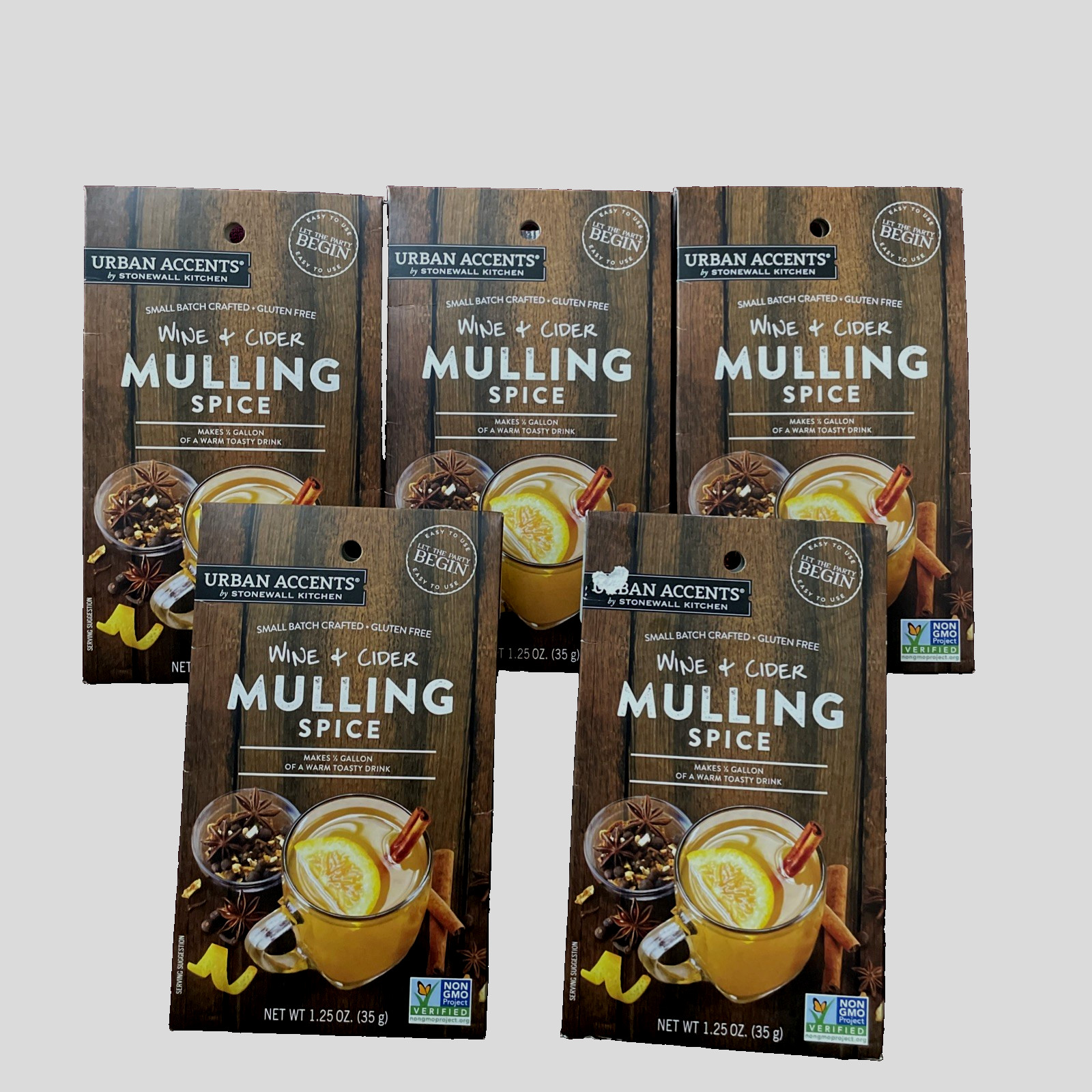 Urban Accents Winde& Cider Mulling Spice EXP 8/2027 (5 Packs)