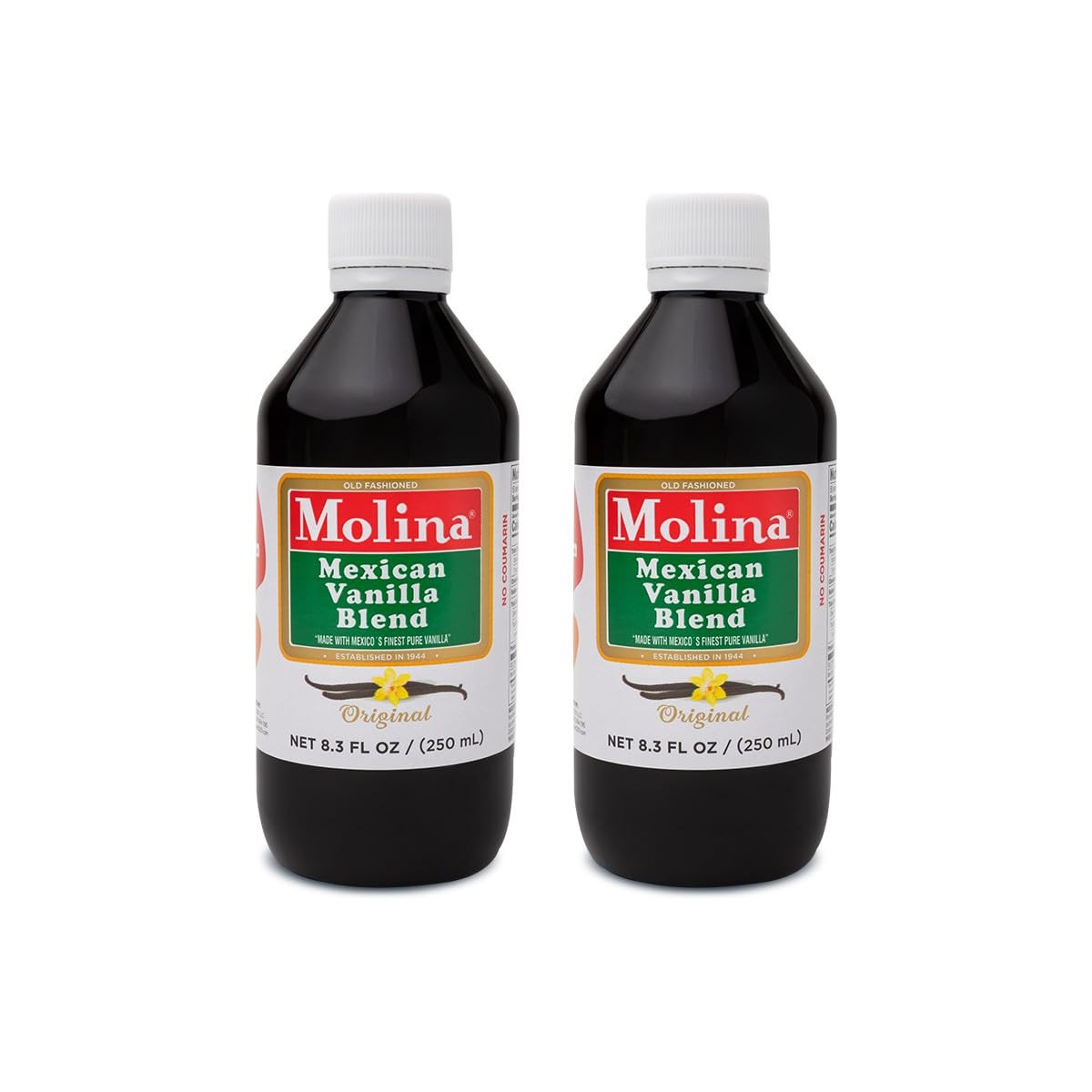 Vanilla – Mexican Vanilla Blend with Pure Vanilla Extract – 2 Pack (8.3 Fl Oz B