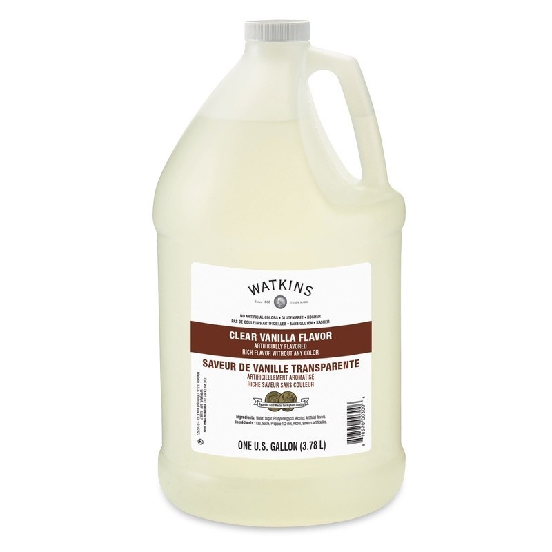 Clear Vanilla Flavor Extract 1 Gal Non-GMO Gluten Free Kosher Baking Essential